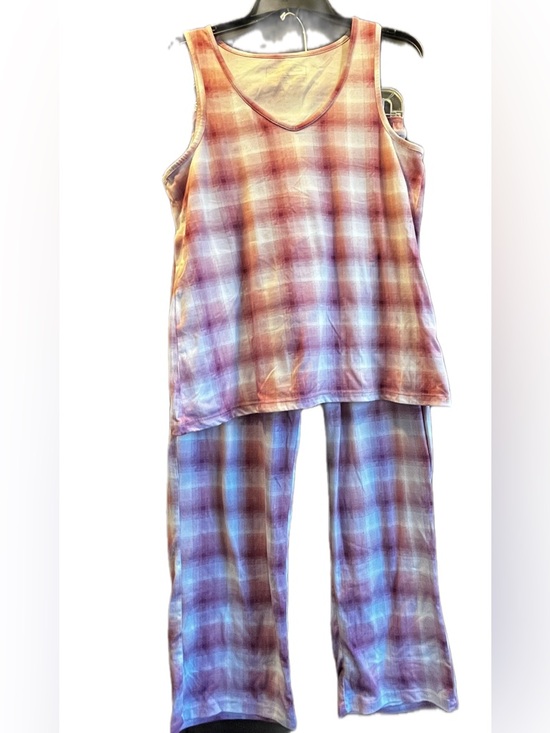 Eddie Bauer Other - Eddie Bauer M Ultra Soft Mauve Plaid 2 Piece Pajama Set